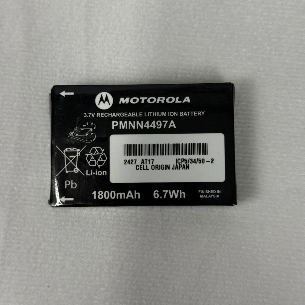 Motorola PMNN4497A Rechargeable Lithium Ion Battery 3.7V 1800mAh